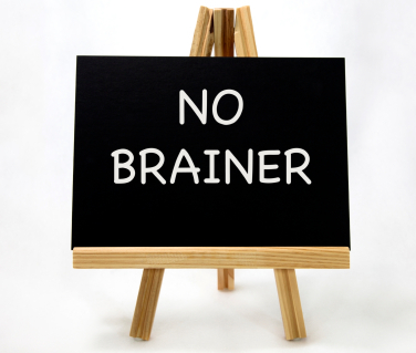 no_brainer_sign_easel